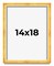 14x18 Minimalist Shadow Box Picture Frame with UV-Resistant Acrylic & Acid Free Backing, Available in 5 Finishes - Black, Brown, Gold, Silver, White